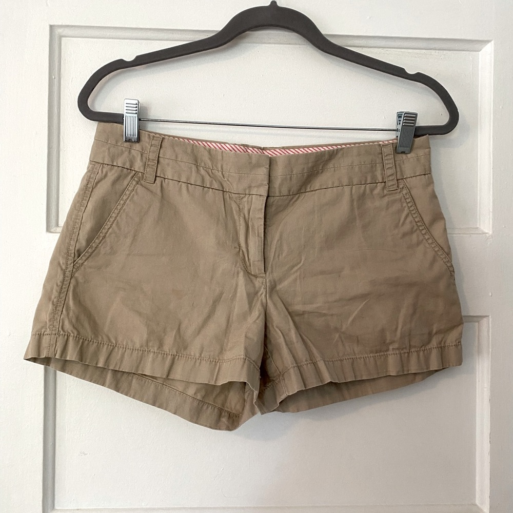 J. Crew Khaki Chino Shorts - Size 6